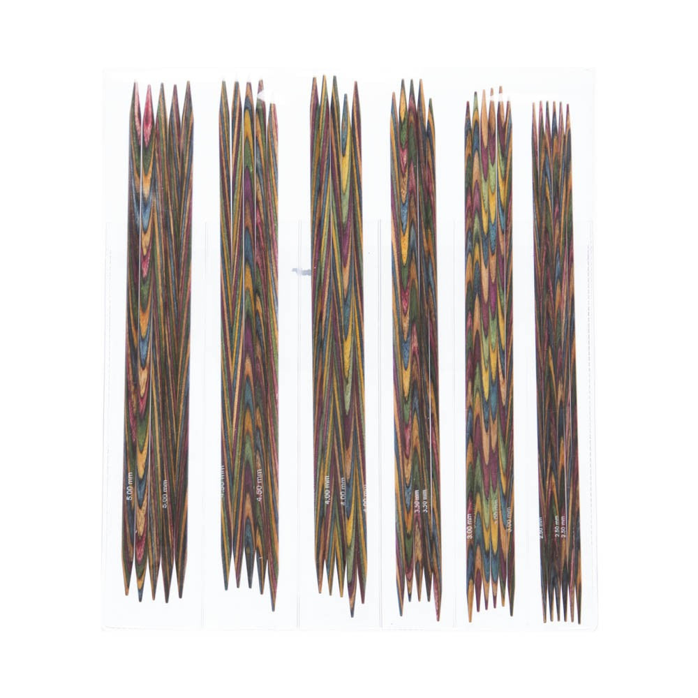KnitPro Symfonie 20 cm Ahşap Çorap Şişi Seti - 20631